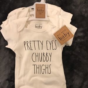Rae Dunn BABY Set of 3 onesie bodysuits - NWT